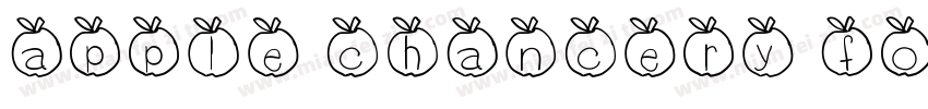 apple chancery font字体转换